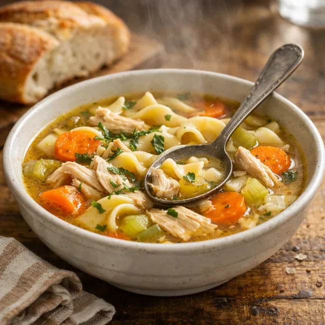 Hearty Homestyle Chicken Noodle Soup