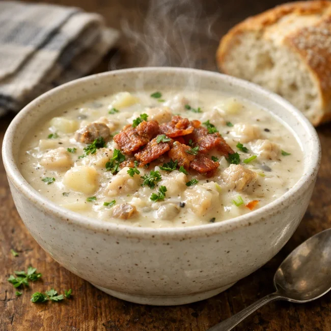 Hearty New England Clam Chowder