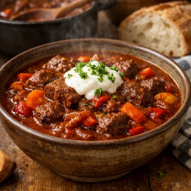 Hearty Paprika Beef Goulash