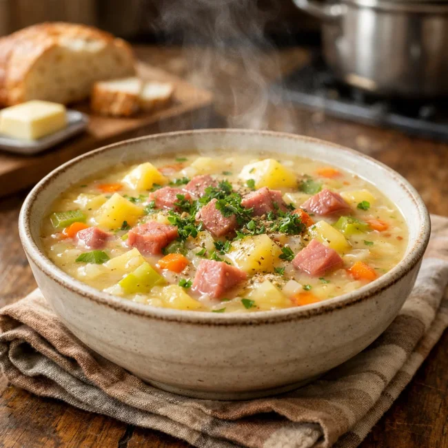 Hearty Potato and Ham Soup