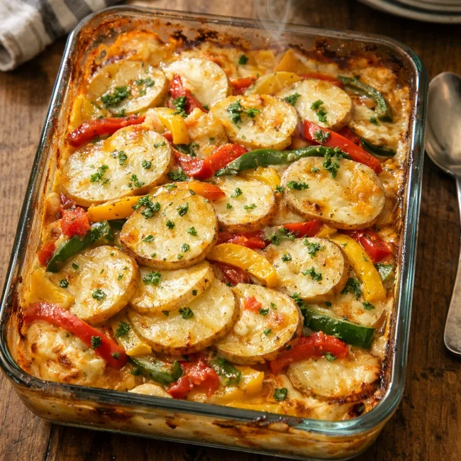 Hearty Potato Fiesta Bake