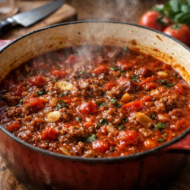 Hearty Rustic Spaghetti Sauce