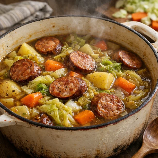 Hearty Sausage and Cabbage Stew