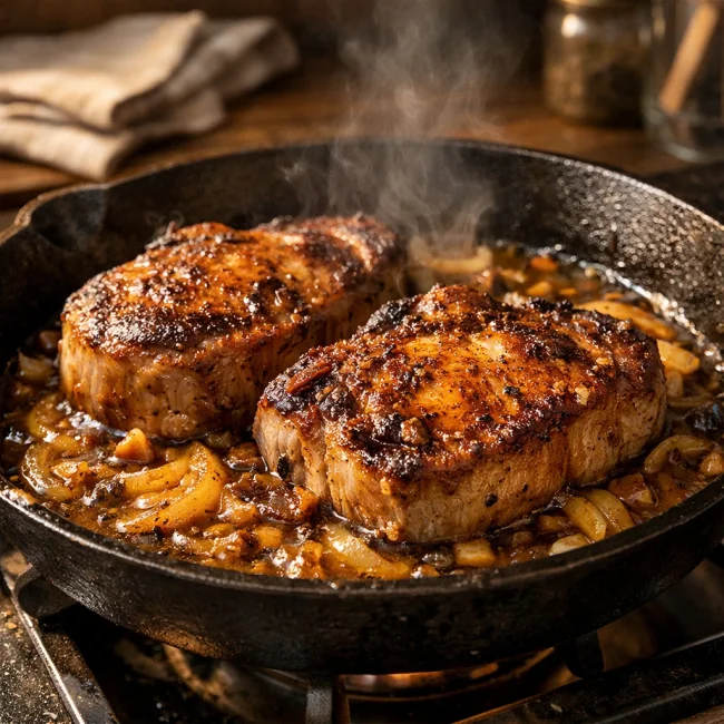 Hearty Skillet Pork Chops