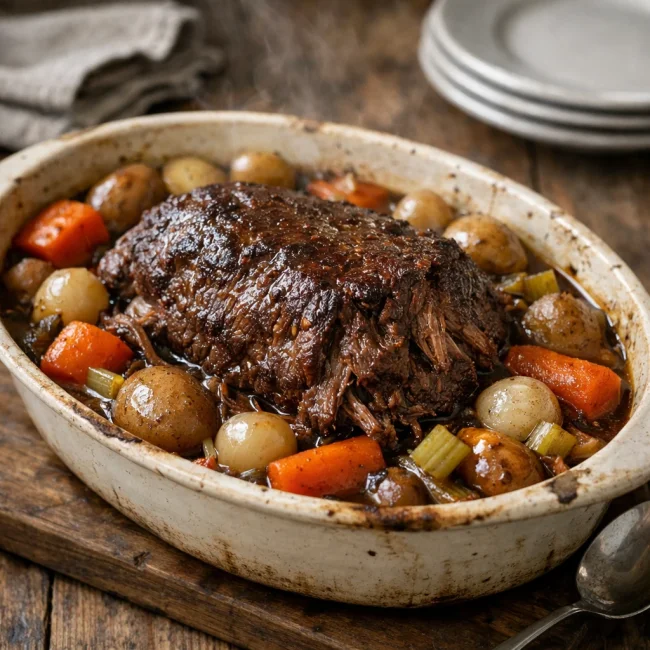 Hearty Slow Cooked Beef Roast