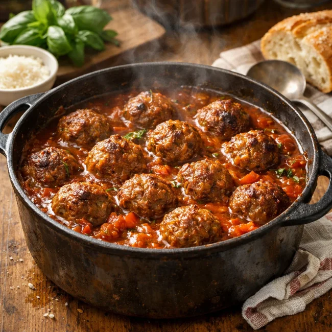 Hearty Slow-Cooked Meatballs