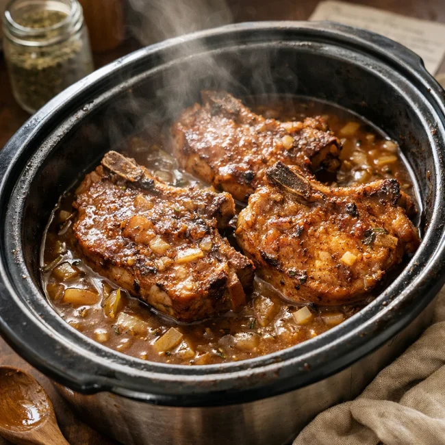 Hearty Slow-Cooked Pork Chops