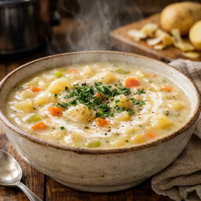 Hearty Slow-Cooked Potato Soup