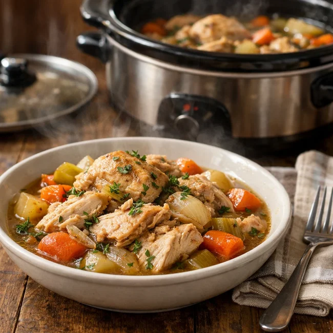 Hearty Slow Cooker Chicken Delight