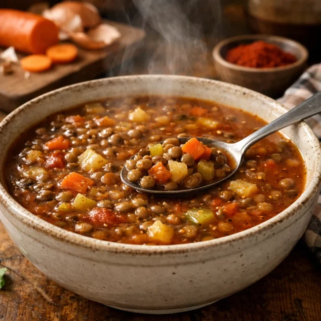 Hearty Smoky Lentil Soup
