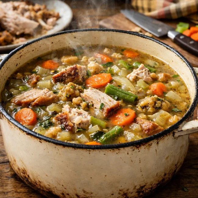 Hearty Turkey Leftover Soup