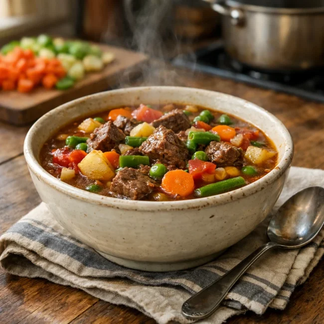 Hearty Vegetable Beef Delight