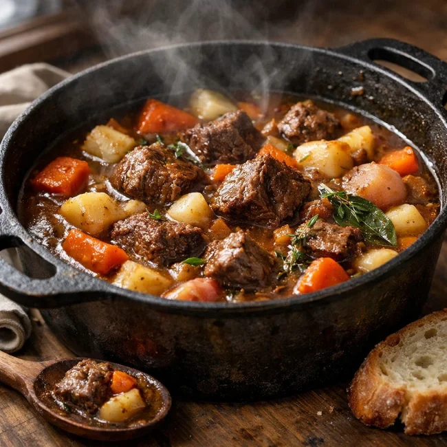 Hearty Winter Beef Stew with Root Vegetables