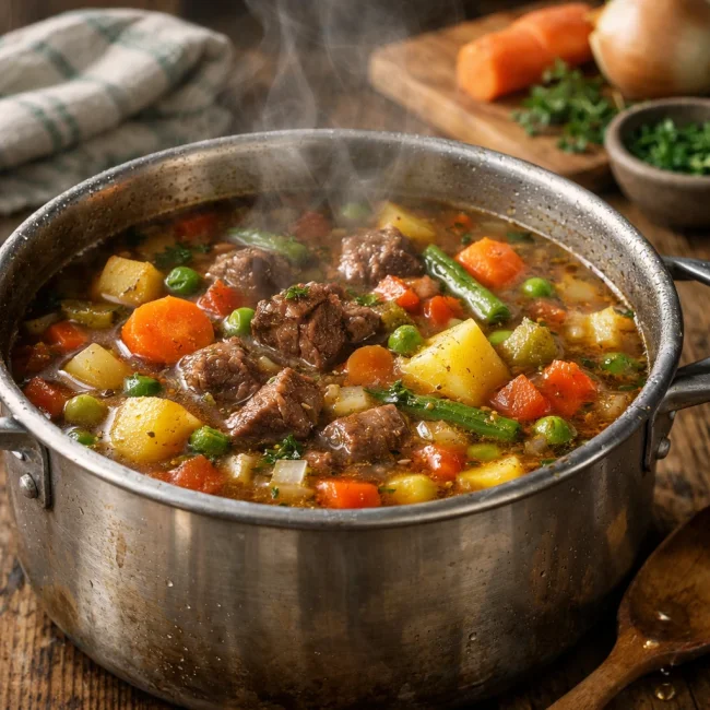Hearty Winter Vegetable Beef Soup