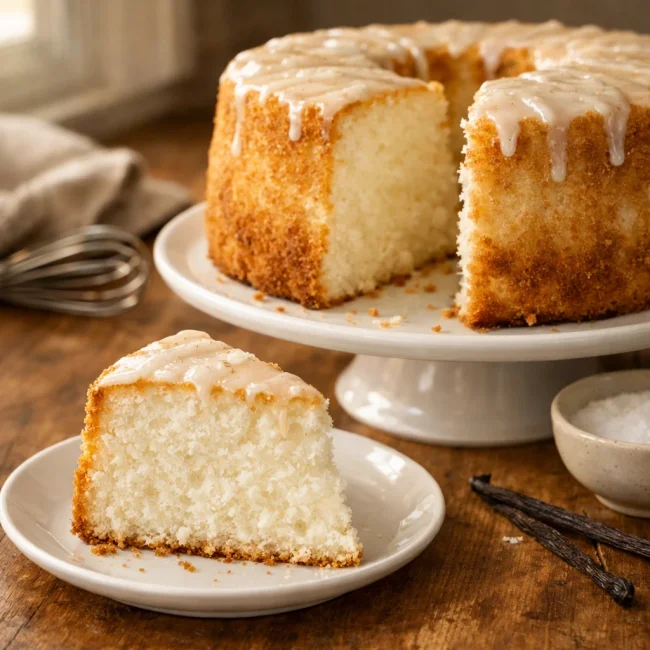 Heavenly Vanilla Angel Cake