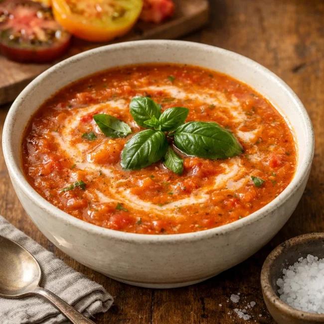 Heirloom Tomato Basil Soup
