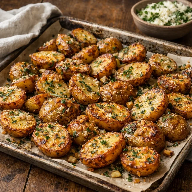 Herb & Garlic Parmesan Roasted Potatoes