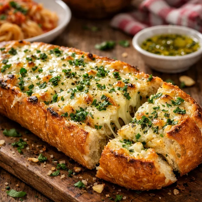 Herb and Cheese Garlic Bread