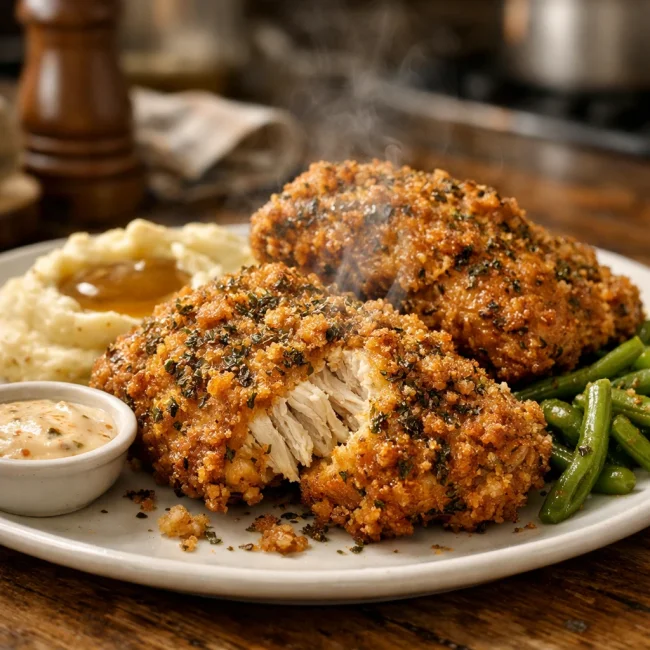 Herb-Crusted Chicken Fried Chicken