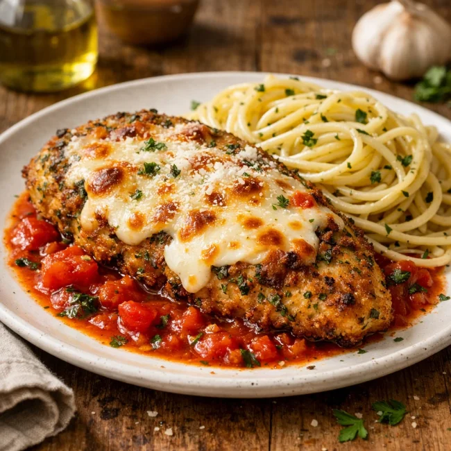 Herb-Crusted Chicken Parmesan