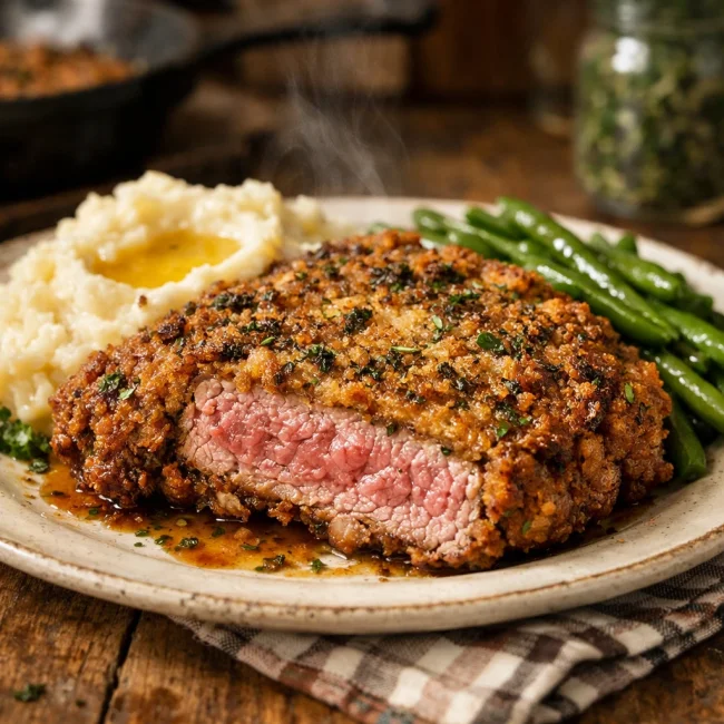 Herb-Crusted Country Fried Steak