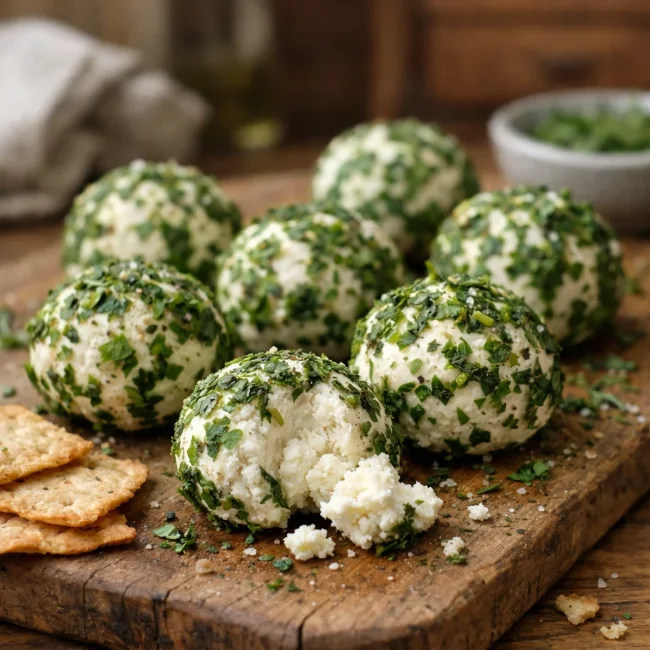 Herb-Crusted Goat Cheese Balls