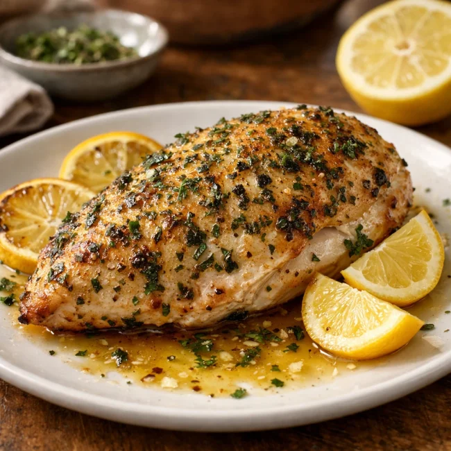 Herb-Crusted Lemon Chicken Breast