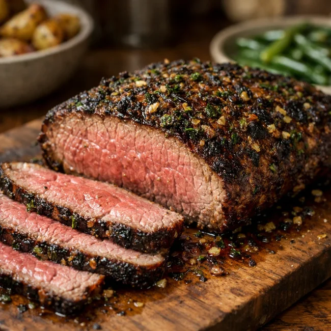 Herb-Crusted London Broil