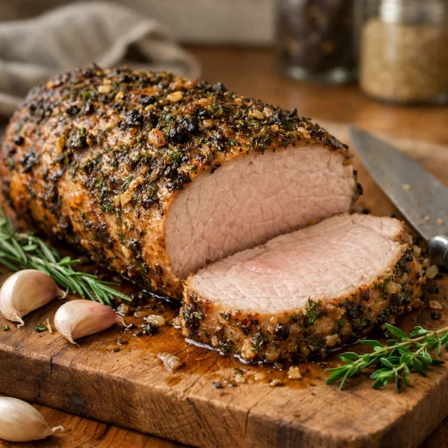 Herb-Crusted Pork Loin