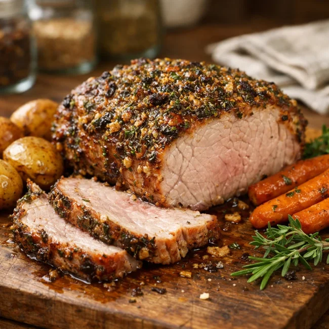 Herb-Crusted Pork Roast