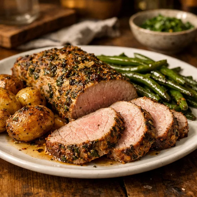 Herb-Crusted Pork Tenderloin