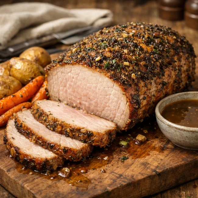 Herb-Crusted Roast Pork Loin