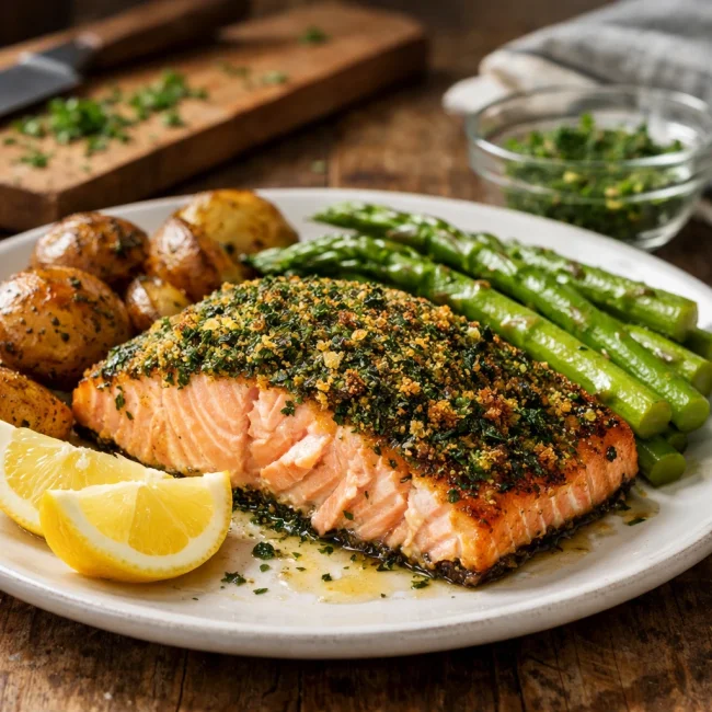 Herb-Crusted Salmon Delight