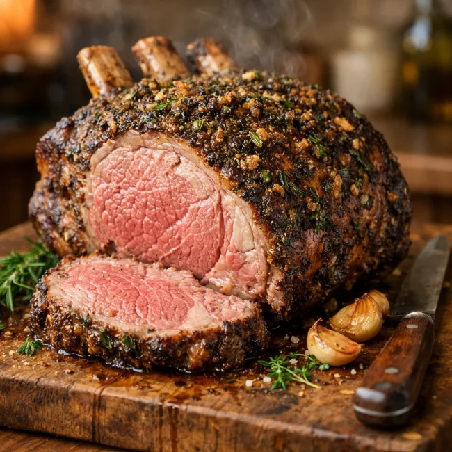 Herb-Crusted Standing Rib Roast