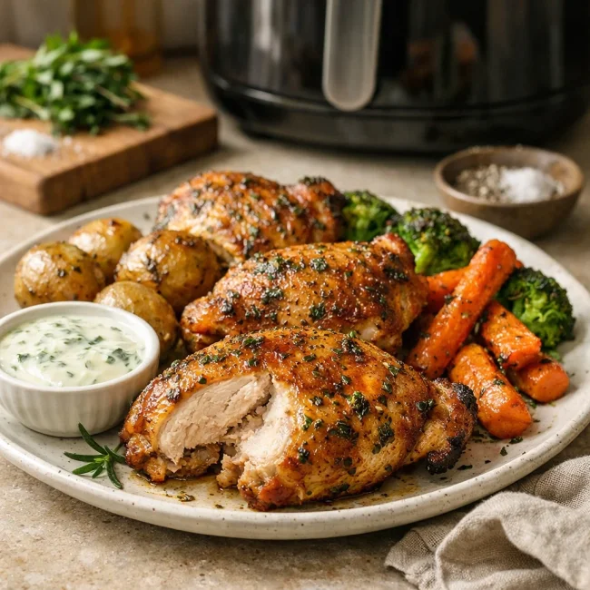 Herb-Infused Air Fryer Chicken