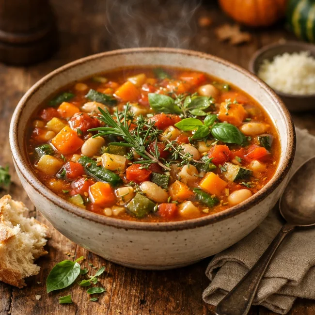 Herb-Infused Autumn Minestrone