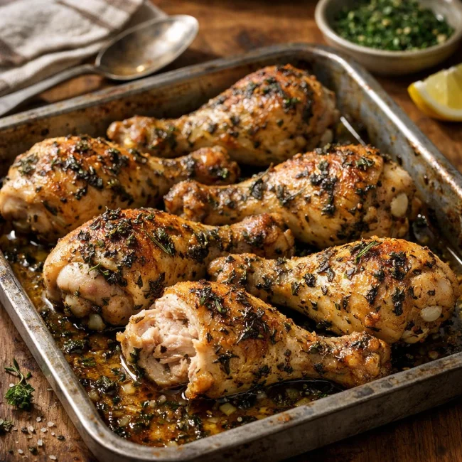 Herb-Infused Baked Chicken Drumsticks