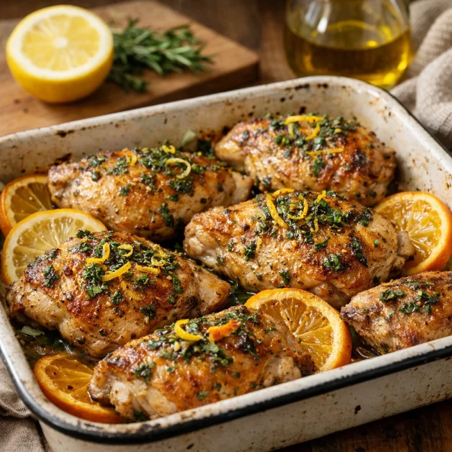 Herb-Infused Baked Chicken with Citrus Zest