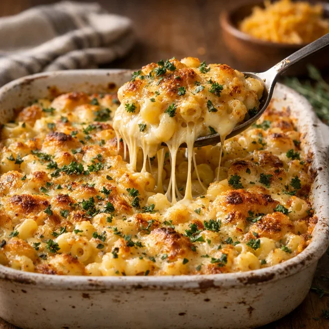 Herb-Infused Baked Macaroni & Cheese