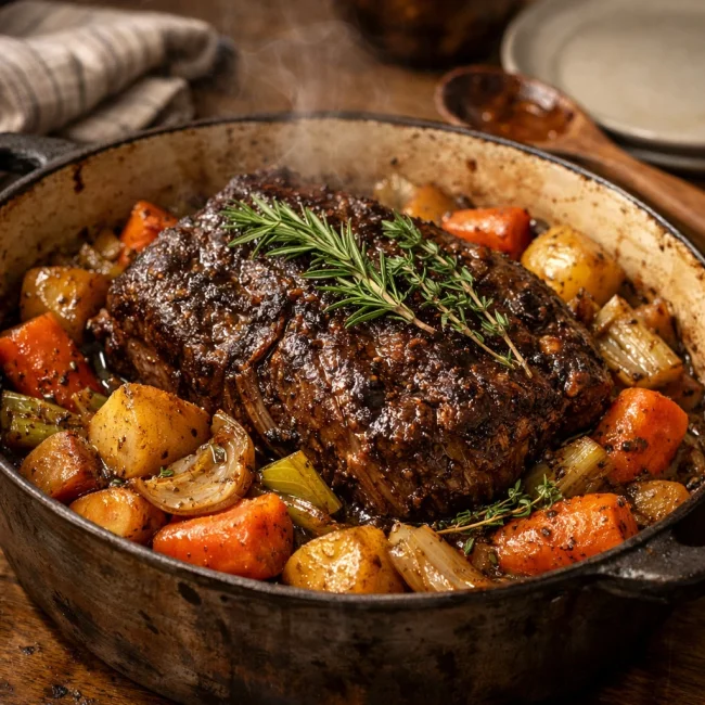 Herb-Infused Balsamic Pot Roast