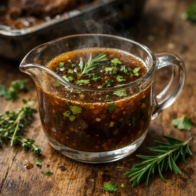 Herb-Infused Beef Au Jus