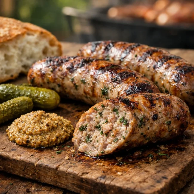 Herb-Infused Bratwurst Sausage