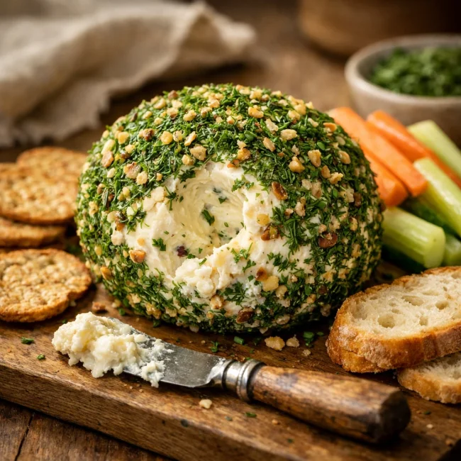 Herb-Infused Cheese Ball Delight