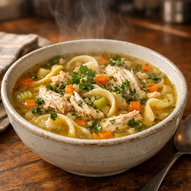 Herb-Infused Chicken Noodle Soup