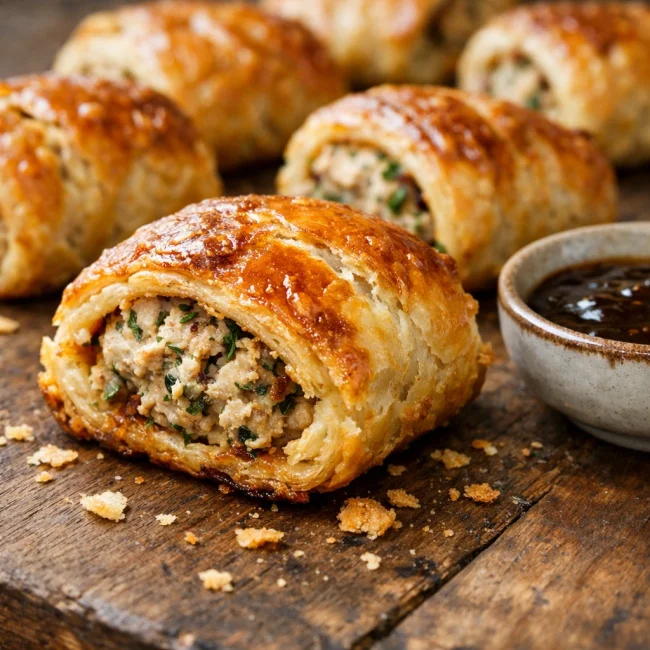 Herb-Infused Chicken Sausage Rolls