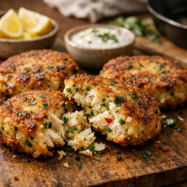 Herb-Infused Crab Cakes
