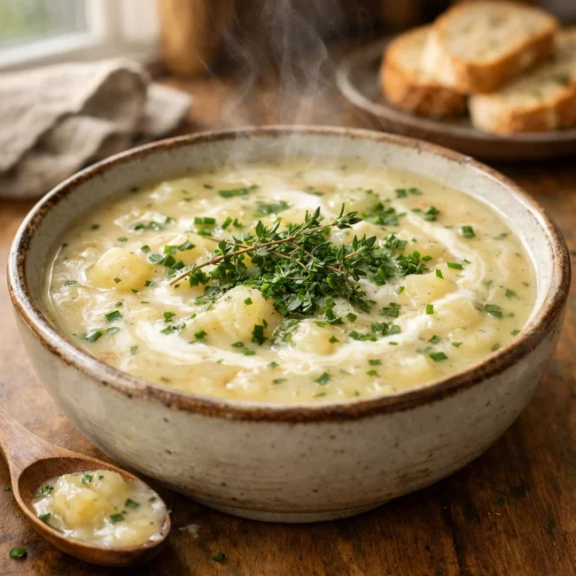 Herb-Infused Creamy Potato Soup