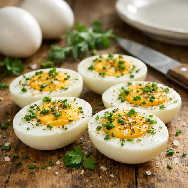 Herb-Infused Hard Boiled Eggs