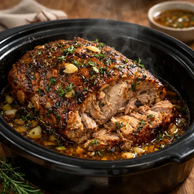 Herb-Infused Honey Garlic Pork Roast