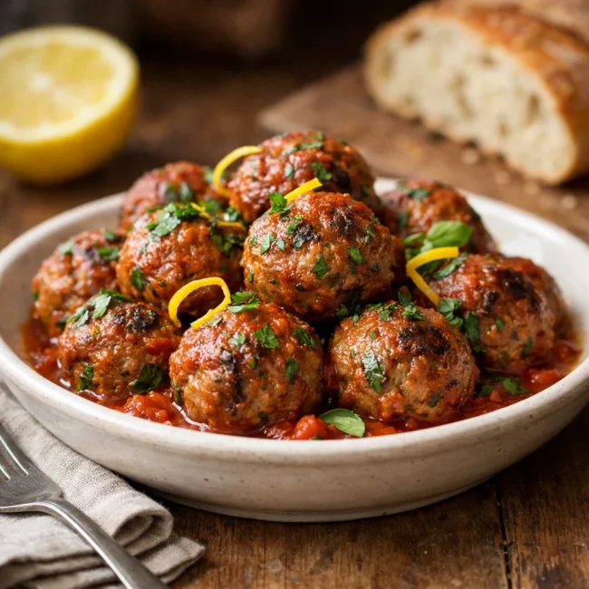 Herb-Infused Italian Meatballs